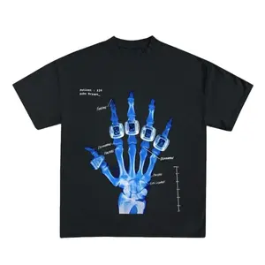 [100% Cotton] Kobe Bryant Broken Not Beaten X Ray Rings Blue Vintage Bootleg Graphic T Shirt Streetwear BLUEFashion 	 Unisex T-shirts M-5XL