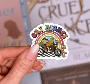 Gay Rights Frog and Toad Sticker - Unique Design for LGBTQ+ Community - Ideal for Personal Use and Collecting