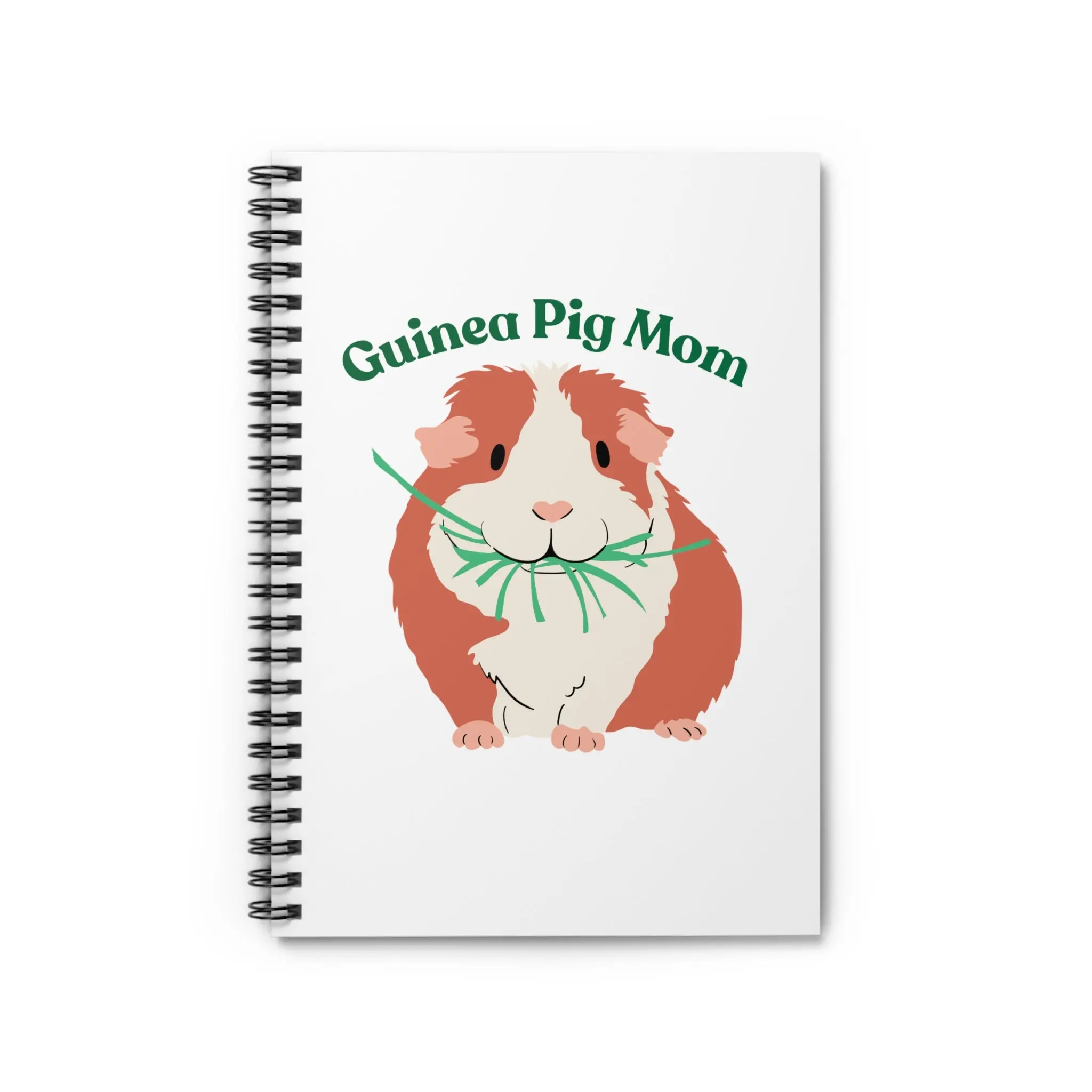 Spiral Notebook for Guinea Pig Moms - Ruled, Cute, Adorable, Animal Characters, Journal Style, Mini Office Stationery for Pet Lovers, Cute Notebooks, Adorable Notebooks