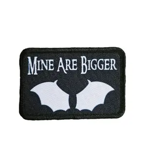 Mine are bigger bat wings fae fairy fantasy meme 2"x3" morale patch with hook and loop backing