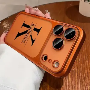 Personalized Luxury Customized Name Initial Big Letter Frosted PC Phone Case For iPhone 17 16 15 14 13 12 Pro Max Custom Gifts shockproof mobile female premium anti-fall fashion design bracket magnetic fashionable junk durable protection Full Body