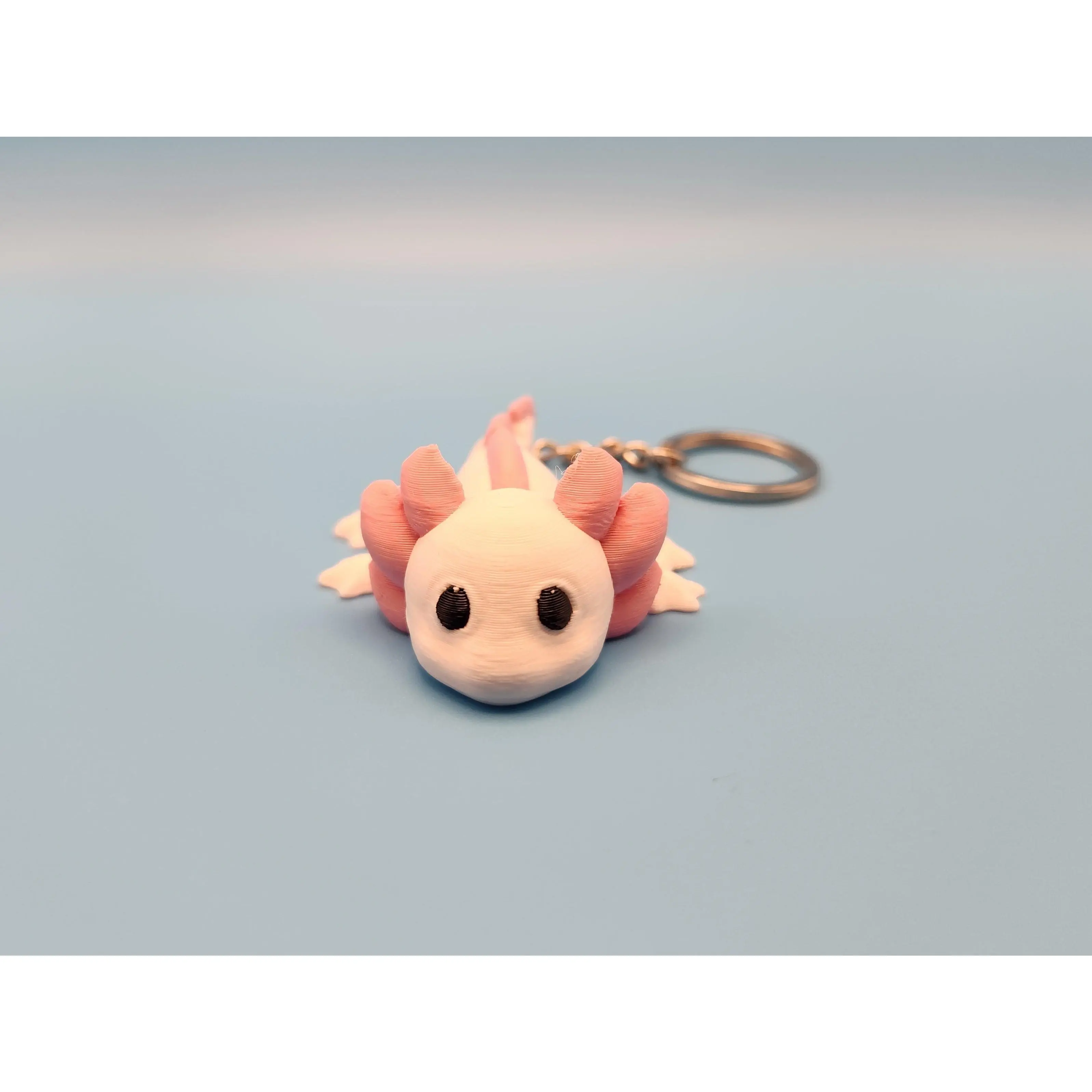 Axolotl Fidget Buddy Keychain | 3D Printed Articulated Axolotl Charm