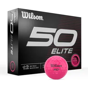 Wilson Fifty Elite Golf Balls - 12 Pack, Pink