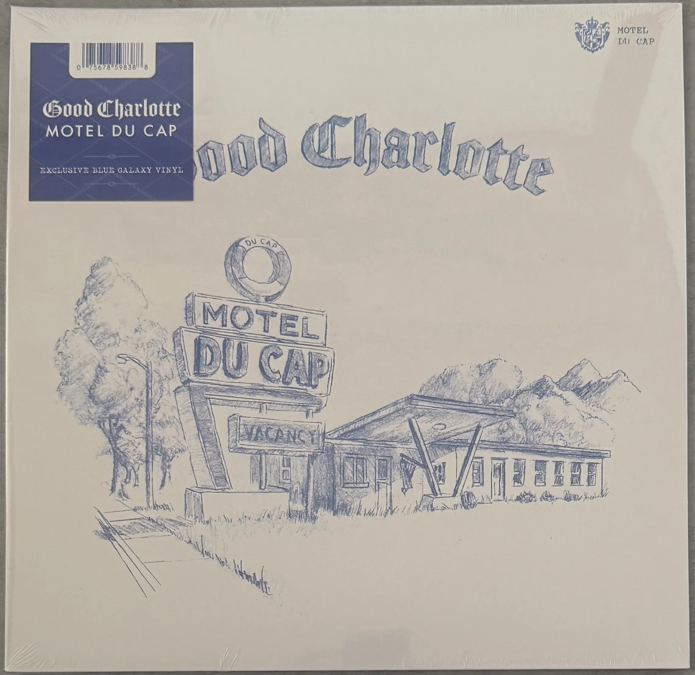 Good Charlotte - Motel Du Cap SEALED/NM Blue Galaxy Vinyl 1st Press