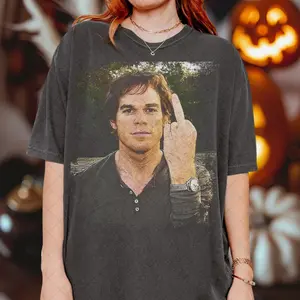 Dexter Morgan Graphic Tee - Vintage 90s Style, Funny Crime Thriller Halloween Shirt, Movie Comedy TV Show Fan Shirt, Retro Costume Party Top, Halloween Xmas Clothing, Gift for Men, Gift for Women