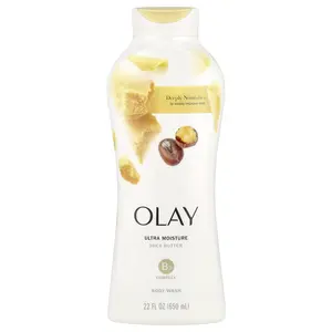 Olay Ultra Moisture Shea Butter Body Wash, 22 fl oz (650 ml)