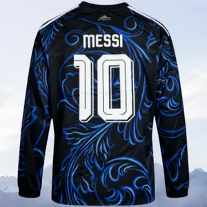 10# Messi 2026 Argentina National Team Home Short Long Sleeve Soccer Jersey