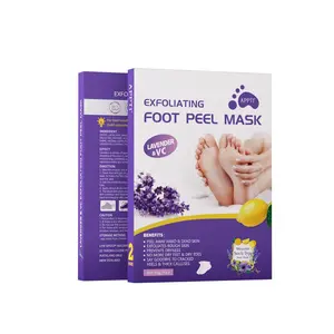 Foot Peel Mask, 2 Pack Lavender Foot Mask for Peeling Off Calluses, Soft Smooth Touch Natural Exfoliator for Dry Dead Skin, Callus, Repair Rough Heels (Lavenders)