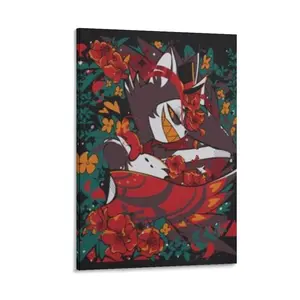 Hazbin Hotel Poster Anime Cartoon Poster 201 Canvas Poster Bedroom Decor Sports Landscape Office Room Decor Gift Frames Wall Ornaments Artistic Decoration Photo