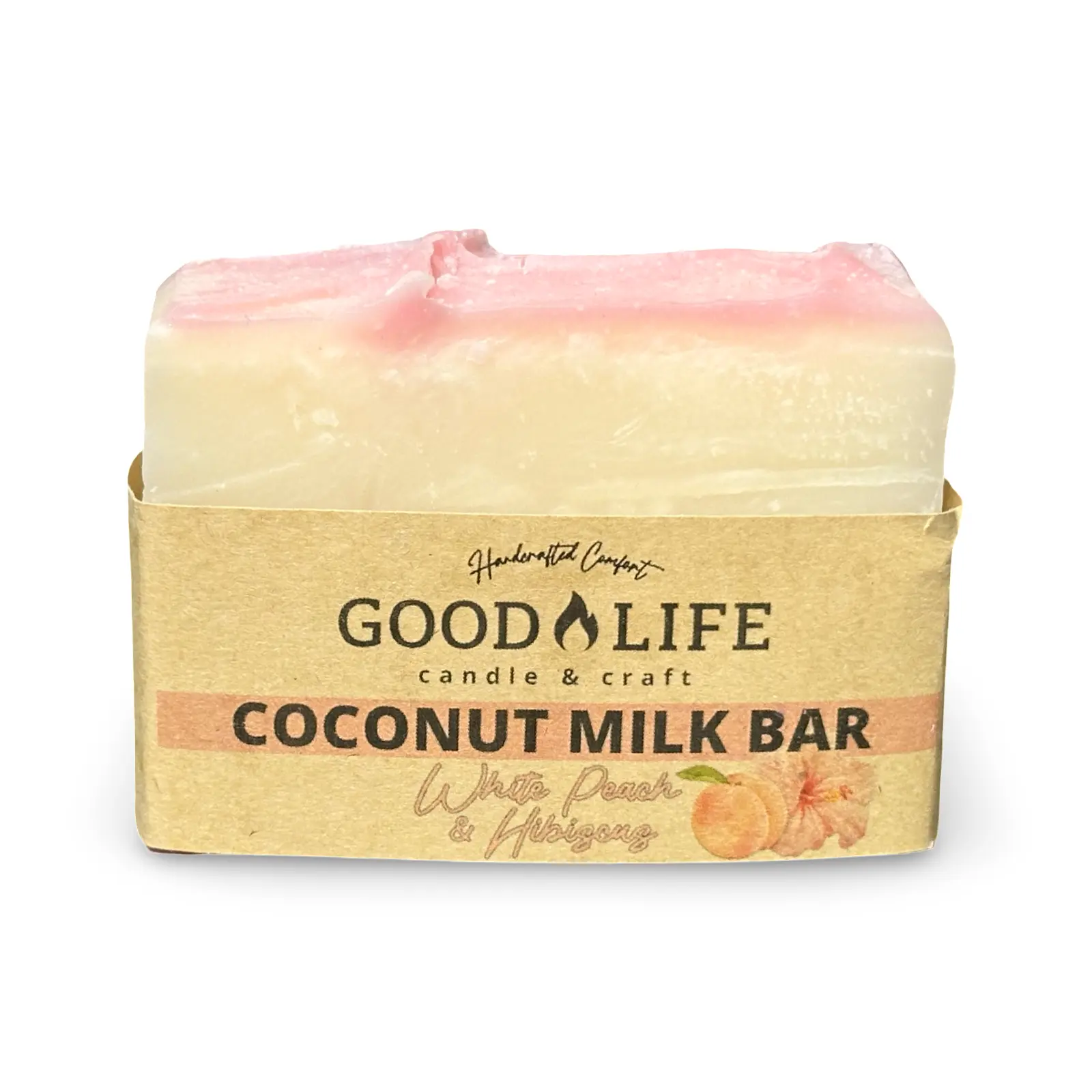 White Peach & Hibiscus Vegan Bar Soap