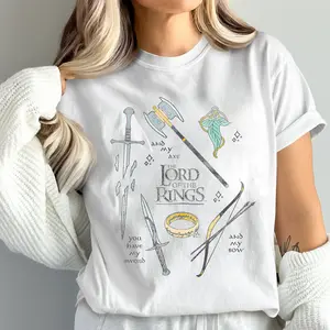 Sword Axe Bow LOTR T Shirt Hoodie Sweatshirt Sweater
