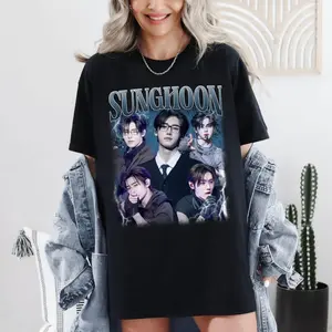 Vintage Sunghoon Kpop Graphic T-Shirt, Unisex Music Fan Tee