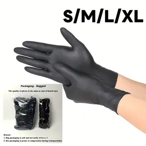 100 pairs per bag, disposable composite nitrile gloves, waterproof and dustproof, suitable for household dishwashing, cleaning, pet cleaning, hair dyeing, manicure, cleaning supplies, and small household tools, Household kitchen gloves