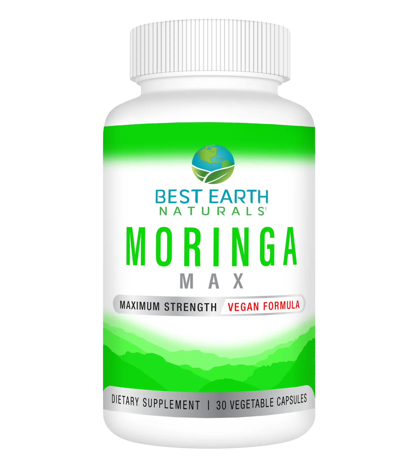 Moringa Max – Premium Moringa Oleifera Supplement for Energy, Immunity, and Overall Wellness – 30 Vegan Capsules