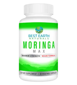 Moringa Max – Premium Moringa Oleifera Supplement for Energy, Immunity, and Overall Wellness – 30 Vegan Capsules