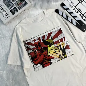 Unleash Your Inner Hero with Our D3adp00l and W0lv3rin3 Tee! goodfellow white tee, cartoon street t-shirts, ticto c shop summer sale, print cartoon t-shirts ticto c cartoon street