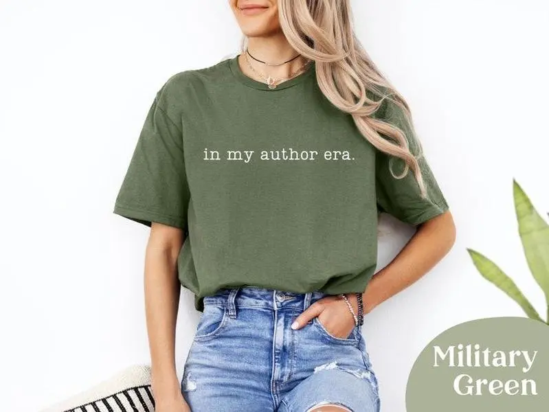 In My Author Era Shirt: Typewriter-style Font, Gift for Writers