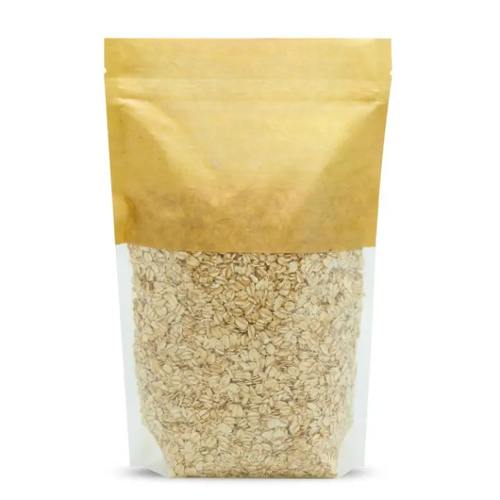 Organic Gluten-Free Rolled Oats Oatmeal - 2.2 lb (35.2 oz) Bagged Pack, Non-GMO, Vegan, Kosher, Steamed, Lightly Toasted Whole Oat Groats, Salt-Free, Good Source of Fiber, For Baking & Topping