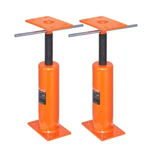 2-Pack Steel Telescopic House Floor Jacks, 12-16 in Height Range, 9700 lbs Max Load Per Unit, Adjustable Beam Jack Post Pole with Telescopic Handle for Leveling Support & Temporary Basement Use