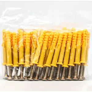 Wall Plug & Screw Kit, Wall Plug & Screw Kit, M6/M8 Wall Plug with Screw, Suitable for Brick and Dry Wall