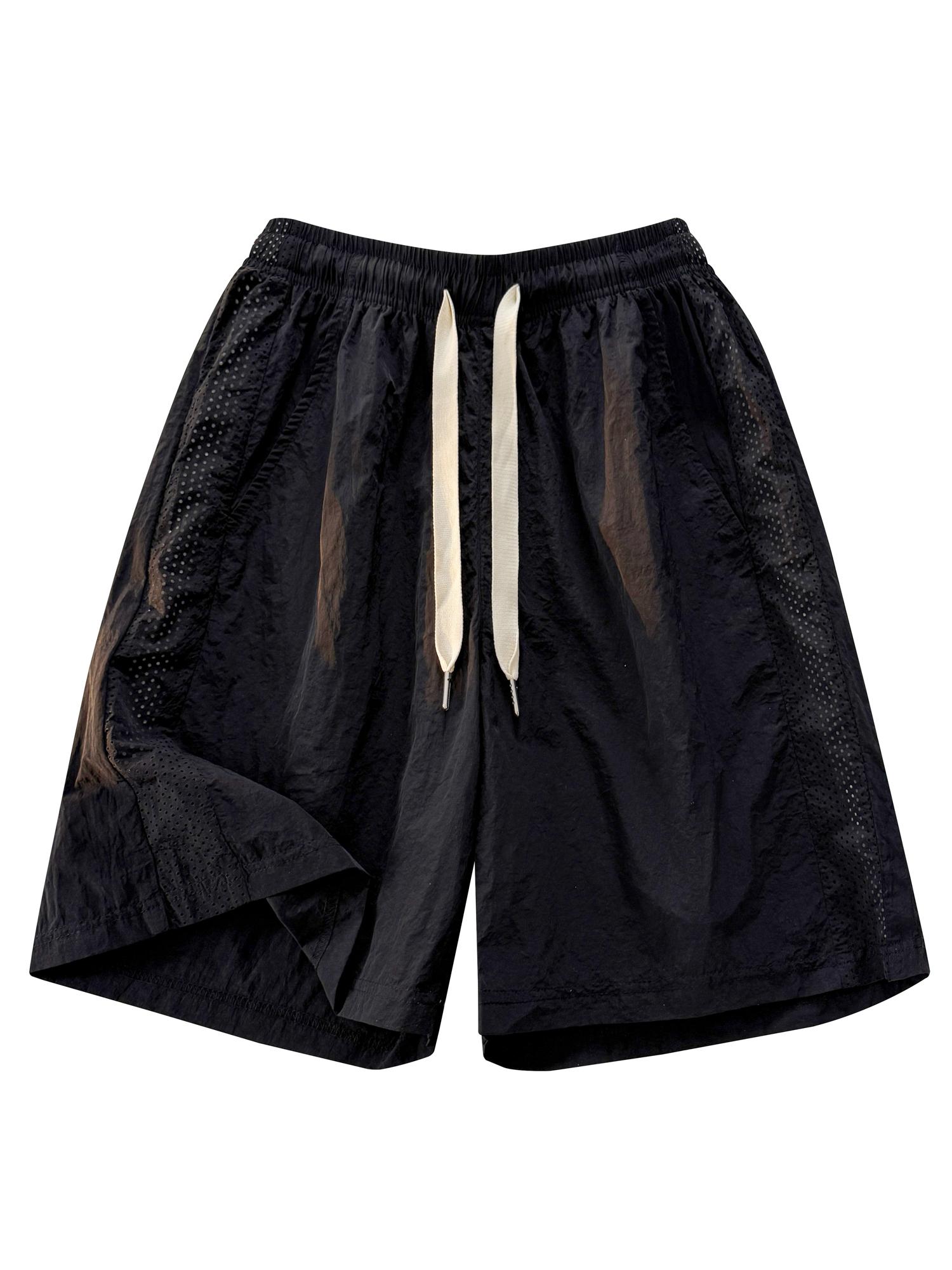 2PACK Men's Summer Quick Dry Mesh Shorts, Breathable Casual Athletic Shorts for Gym, Beach & Daily Wear, Trendy Streetwear