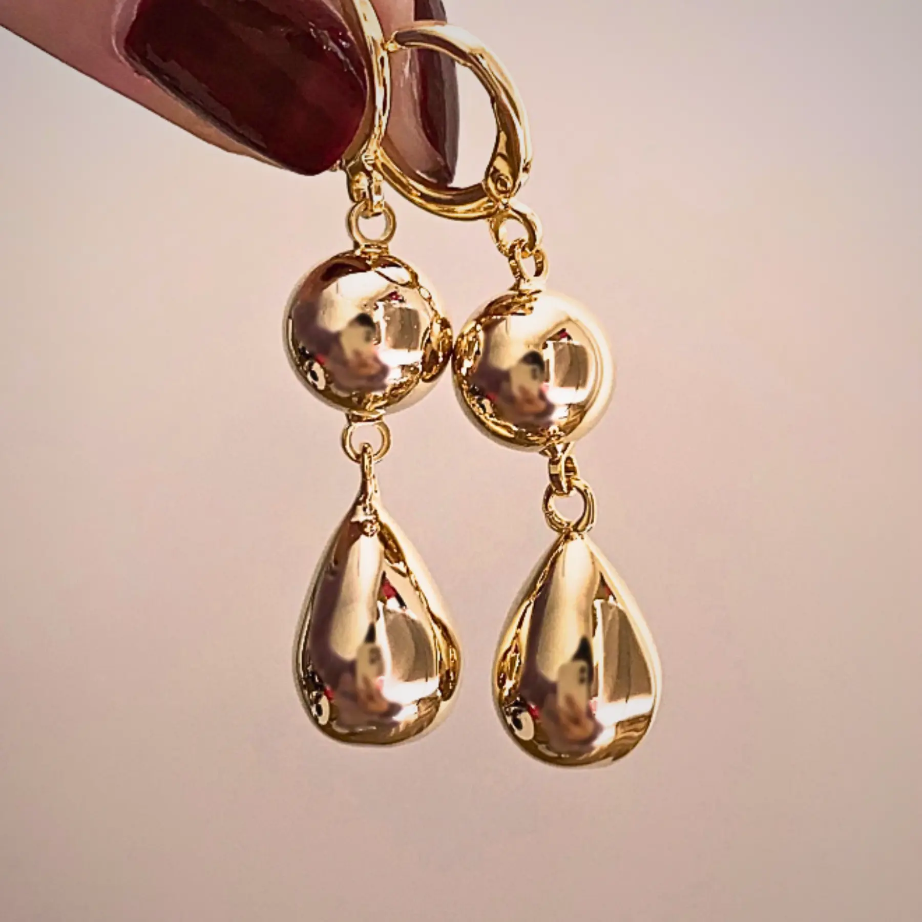 Teardrop Earrings Set 2pcs – Water Drop Dangle Earrings for Women Elegant Fashion Jewelry