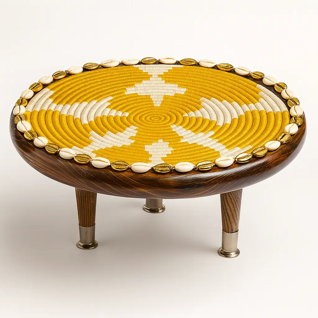 Handcrafted Ethiopian Rekepot – Golden Cross Pattern