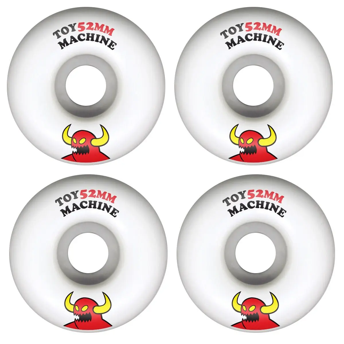 Toy Machine Skateboard Wheels 52mm Small Monster 99A White