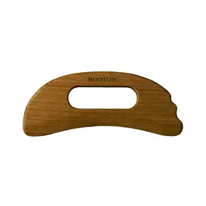 Rooton Manantio Body Massager - 15x5 cm Wood Tool for Physical Fatigue Relief & Energy Circulation - Delicately Designed Pressure Points for Relaxation