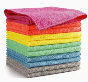 Kitchen-specific non-stick microfiber dishcloth, absorbent and lint-free dishcloth.