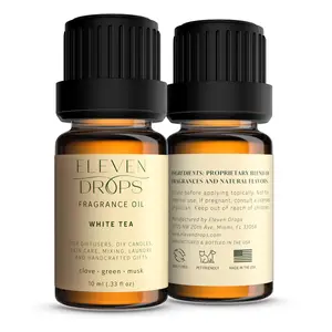Eleven Drops White Tea Fragrance Oil Premium Scented Diffuser Oil for Aromatherapy Made in USA
