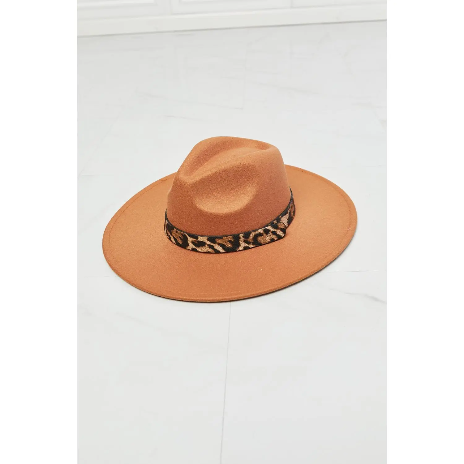 In The Wild Leopard Detail Fedora Hat