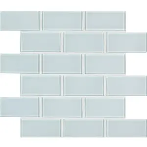 York Lucent White 2x4 Glass Tile