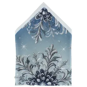 Trafalgar Clarence The Classy Snowflake Silk Holiday 12x12 Pocket Square, Pocket Squares