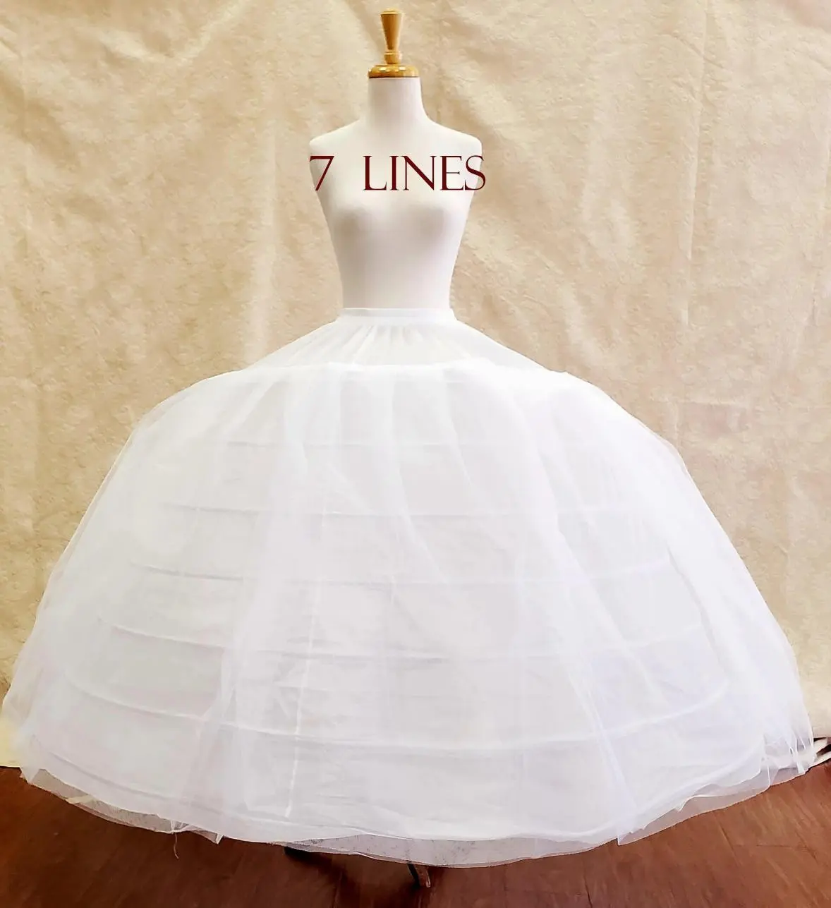 Women's Elegance 7-Line Crinolina Petticoat with Tiara - Minimum Order $450, FREE Tier 2 Gift