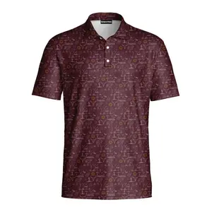 Arizona Desert Style Polo for Men | Western Pattern Golf Shirt, Breathable Performance Summer Wear