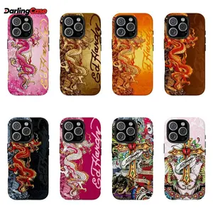 DarlingCase Vintage Dragon Skull Leopard Tattoo iPhone Case Aesthetic Y2k Trendy Tiger Hardy Collage Phone Casefor iPhone17 16/15/14/13/12/11/17 ProMax Plus for Samsung phones, suitable for both men and women, Perfect Gift for Women Men.A gift for the fan