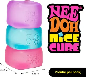 Cube Schylling  Nice Cube Sensory Squeeze  with Super Solid Squish for Stress Relief 2.25" Cube Stress Limited Edition