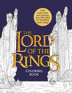 The Lord of the Rings Movie Trilogy Coloring Book: Coloring Book by Warner Brothers Studio||J. R. R. Tolkien||Nicolette Caven [Paperback Book]