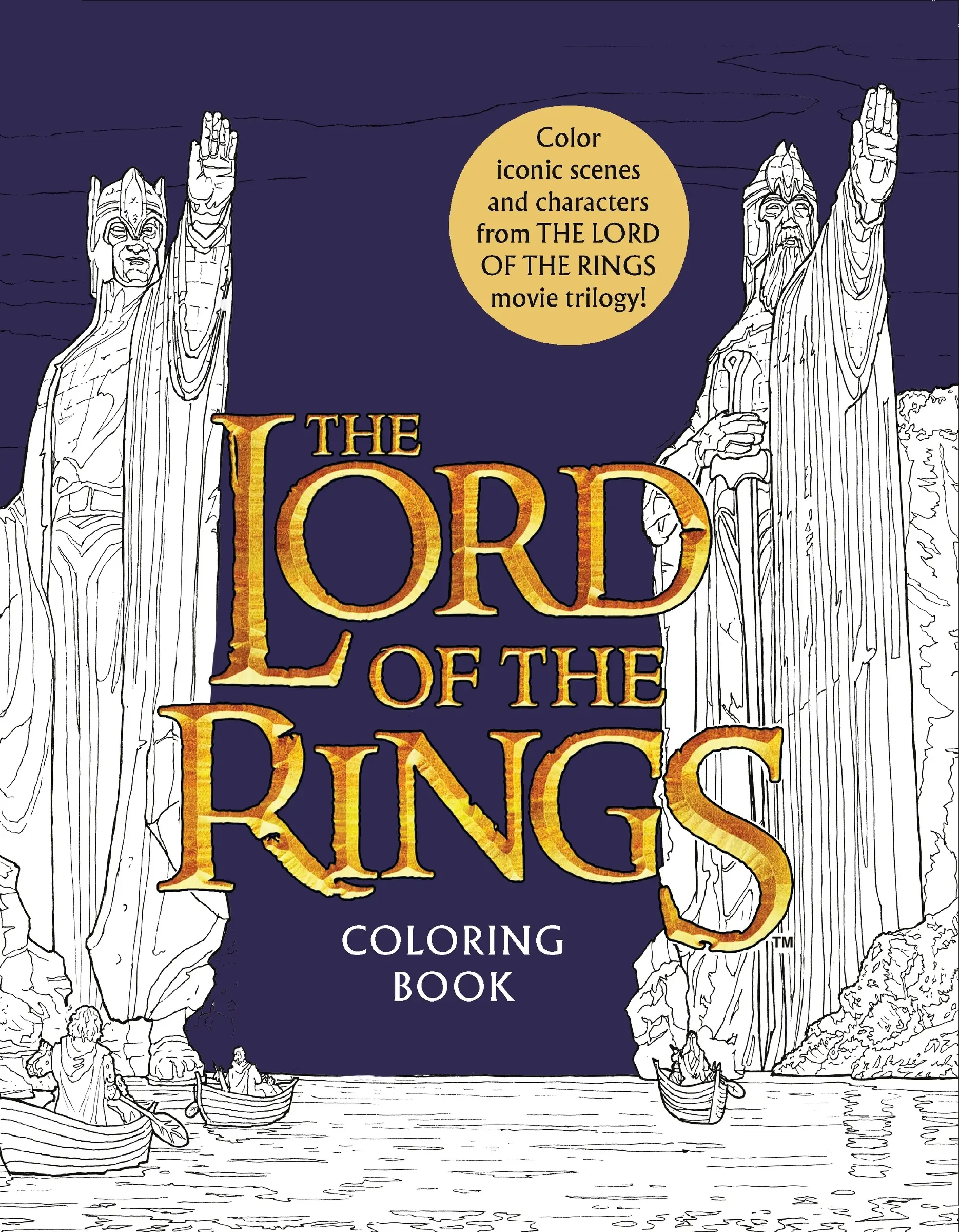 The Lord of the Rings Movie Trilogy Coloring Book: Coloring Book by Warner Brothers Studio||J. R. R. Tolkien||Nicolette Caven [Paperback Book]