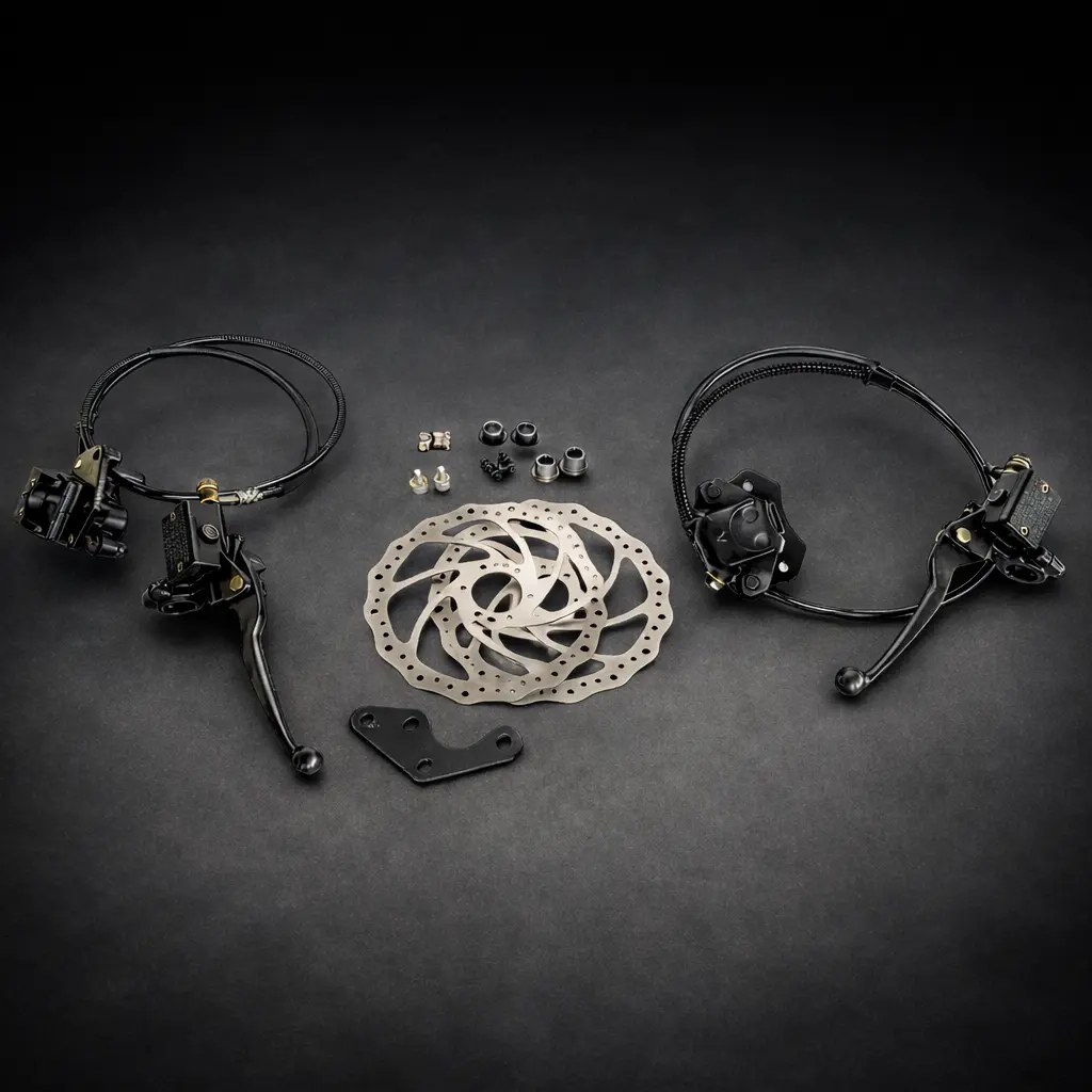 Modified Razor Front and Rear Hydraulic Brake Kit