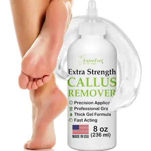 Callus Remover Extra Strength 8 oz Foot Callus Remover Gel Spa Foot Care Pedicure Tools for Feet Scrubber