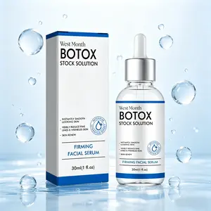 Botox Stock Solution Firming Face Serum 30ml Hydrating Moisture Glycerin Repair Restore Smoother for Tender Skin & Fine Lines Active Peptides Collagen Bio Peptides Moisturizing Facial Essence Hydrate Moisturize