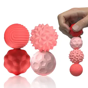 Silicone Magnetic Balls Fidget Toys for Adults & Teens, 4PCS Stress Relief Sensory Toys for Autism ADHD Anxiety Fun Textures Gadgets Office Desk Toy for Kids Adults