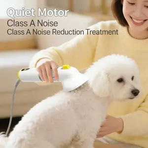 All-in-One Pet Grooming, Vacuuming, and Blowing Machine; Cat Hair Cleaner and Adsorber; Fully Automatic Vacuum Cleaner; Carpet and Bedding Hair Remover; Powerful Suction; Wireless Charging; Multi-Functional