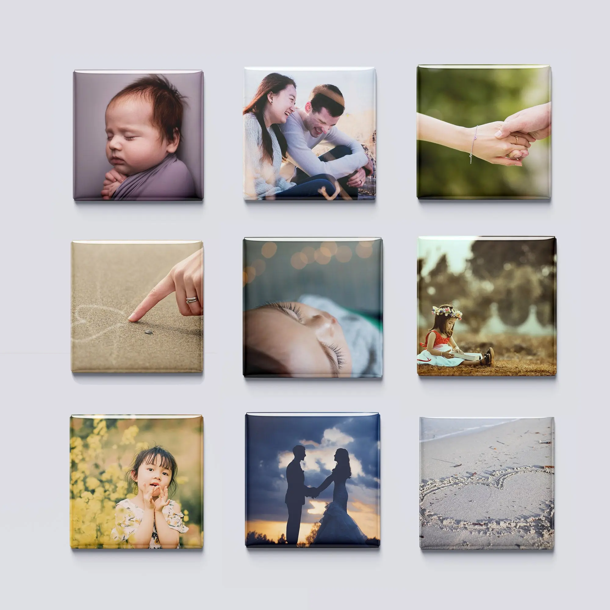 9 Picsy Stick Pack - Custom Photo Magnets Personalized Gift