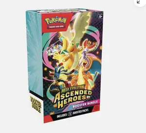 Pokémon TCG: Mega Evolution Ascended Heroes Booster Bundle (Live RIP) Trading Card Collectible Trading Card