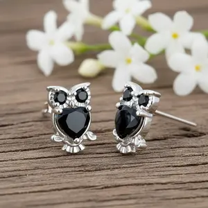 Stellar Glint Original Owl Earring 925 Sterling Silver Pin Fashion Jewe accessories for women lry Gift for Women Girls Trendy Accessories january  birthstone gift  mom ashes  keepsake june birthstone earring stacks