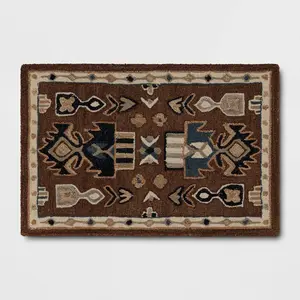 2'x3' Wool Tufted Accent Rug Brown - Threshold