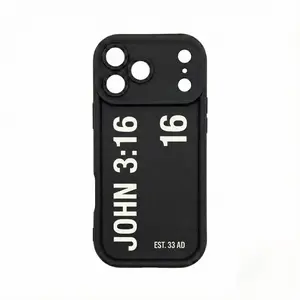 Faith Pattern Case for iPhone 17 16 15 14 Pro Max 13 12 11 Air Plus,Shockproof Drop Protection,Liquid Silicone Feel Matte TPU Cover